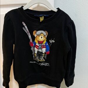 Ralph Lauren Black Ski Bear Sweatshirt